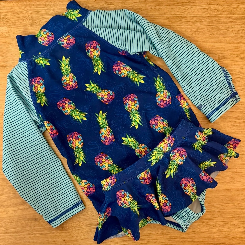 UV Skinz Pineapple Print Swimsuit
